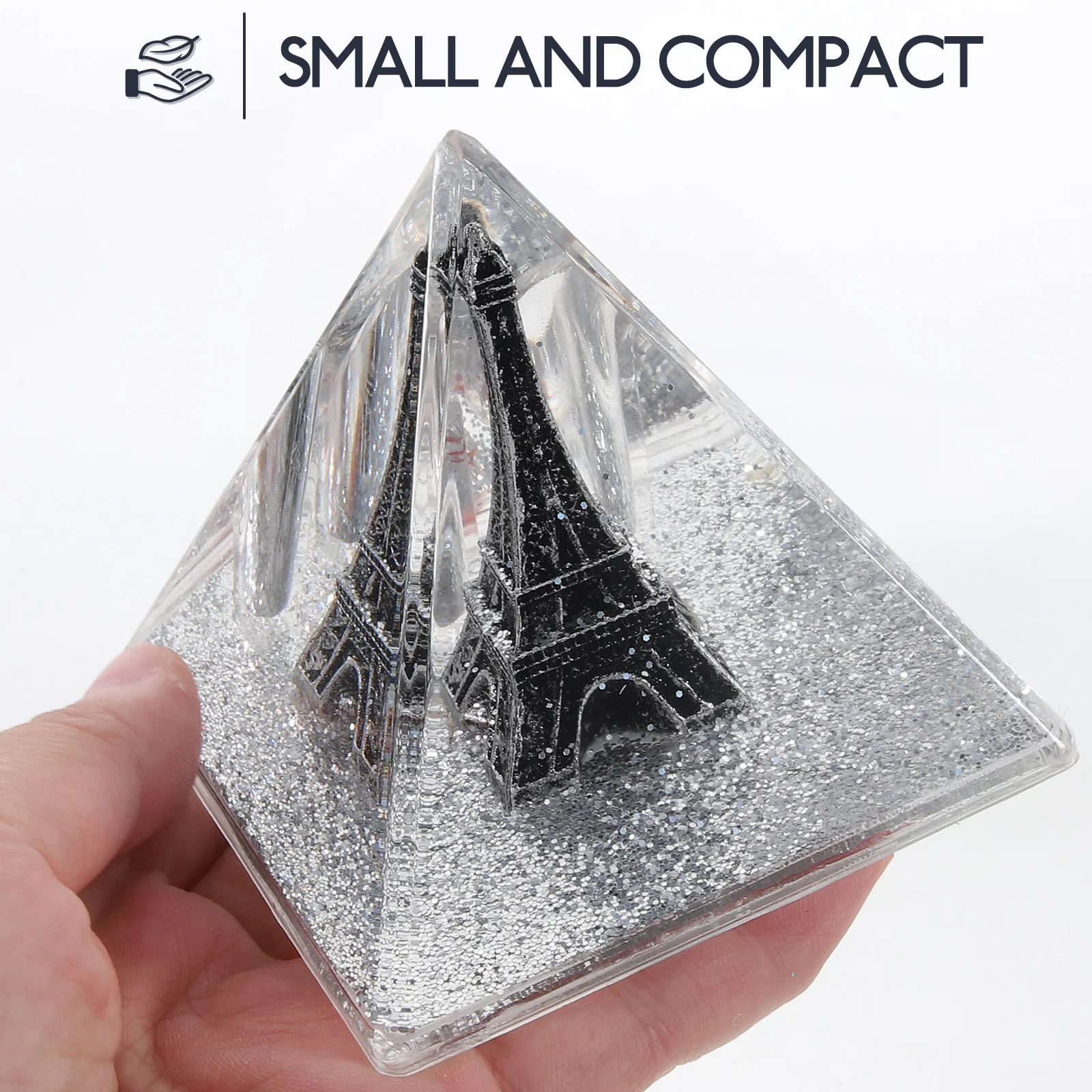 Настольная подставка для ручек с рисунком Эйфелевой птицы (бронза)