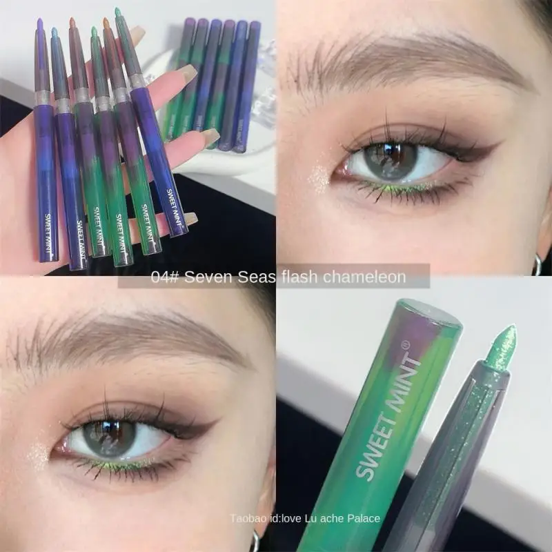 

6 Color Highlighter Eyeshadow Pencil Waterproof Glitter Matte Nude Eye Shadow Makeup Pigment Pearlescent Silkworm Eyeshadow Pen