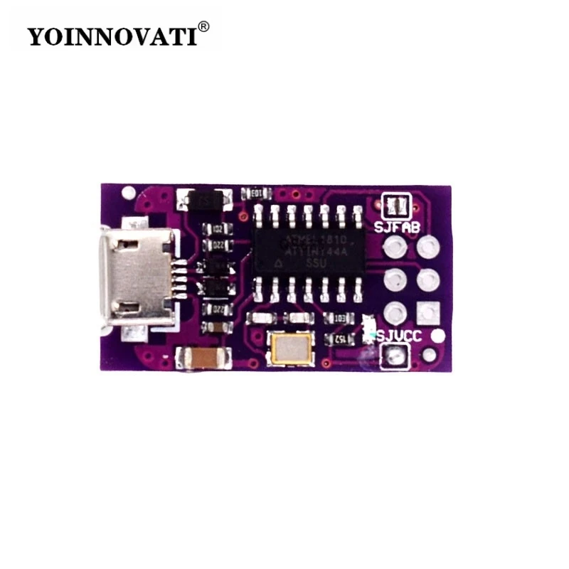 Фото Модуль программатора Micro USB Tiny AVR ISP USBTinyISP для микроконтроллеров ATtiny44, ATTiny45, ATTiny85, 5В, для загрузчика IDE №4