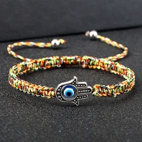 ethnic tibetan woven bracelets bangles for women men handmade braided evil eye charm bracelet couples friendship jewelry gifts