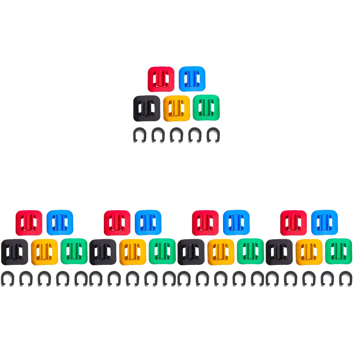 

Fixed C-shaped Buckle Plastic Cable Bicycle Clip Derailleur Clamp Wire Holders Cords