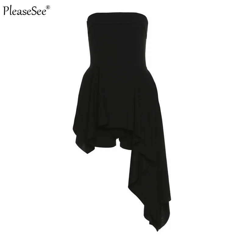 Винтажное женское платье без бретелек Новинка лета 2022 модное сексуальное