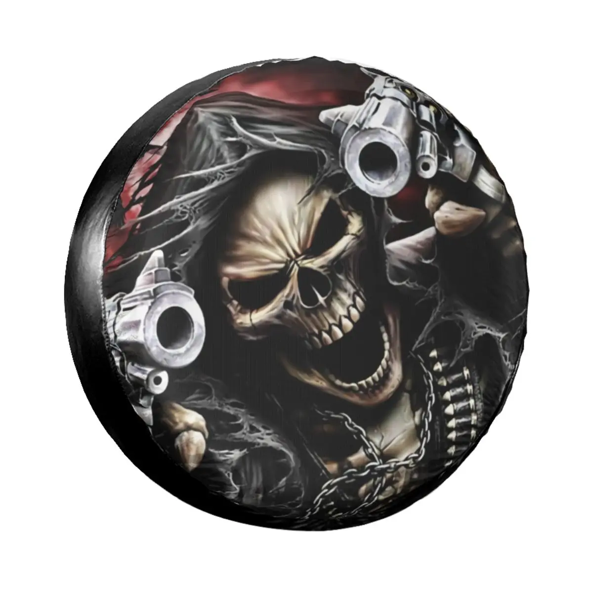 Skull Spare Tire Cover for Mitsubishi Pajero Custom Magic Gothic Waterproof Dust-Proof Car Wheel Covers 14