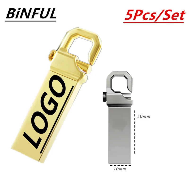 

Usb флеш-накопитель серебристый металлический, 4/16/32 ГБ, 5 шт.