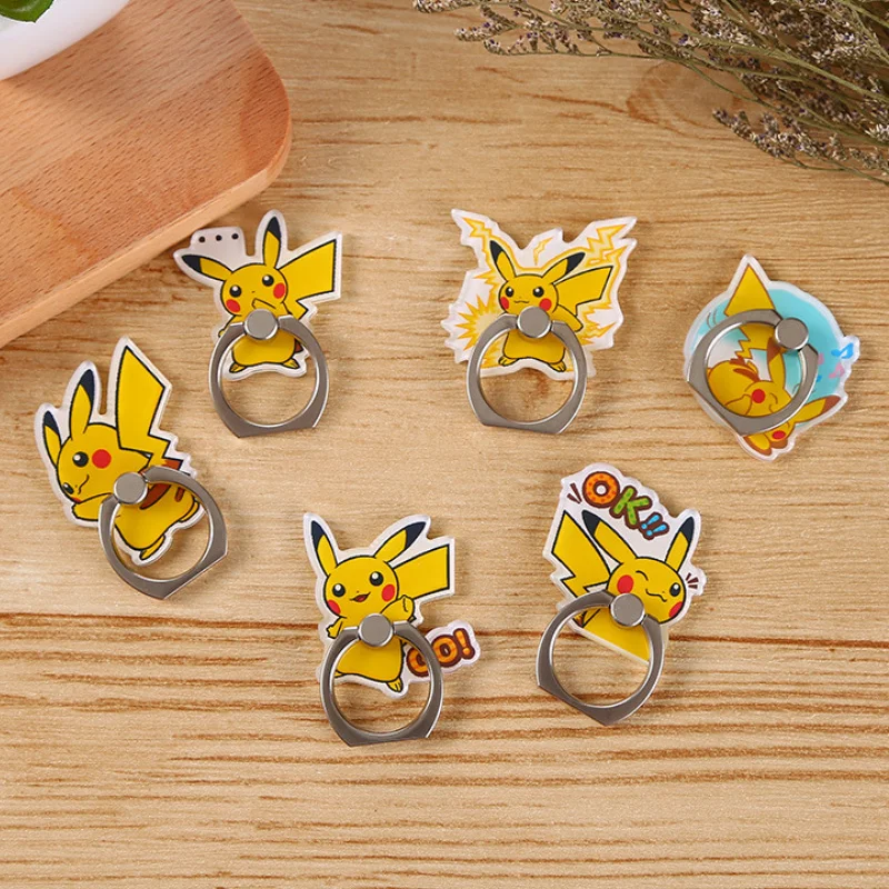 

Pokémon Mobile Phone Ring Bracket Pikachu Cartoon Universal Mobile Phone Bracket Cute Mobile Phone Decoration Lazy Bracket Gift