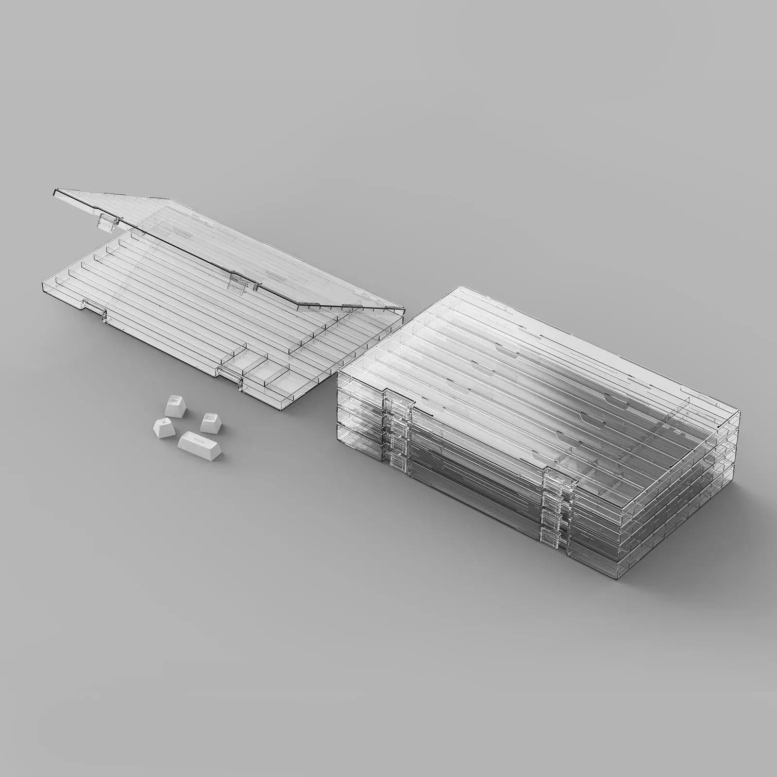 Прозрачный ящик для хранения ключей с крышкой набор самостоятельной сборки