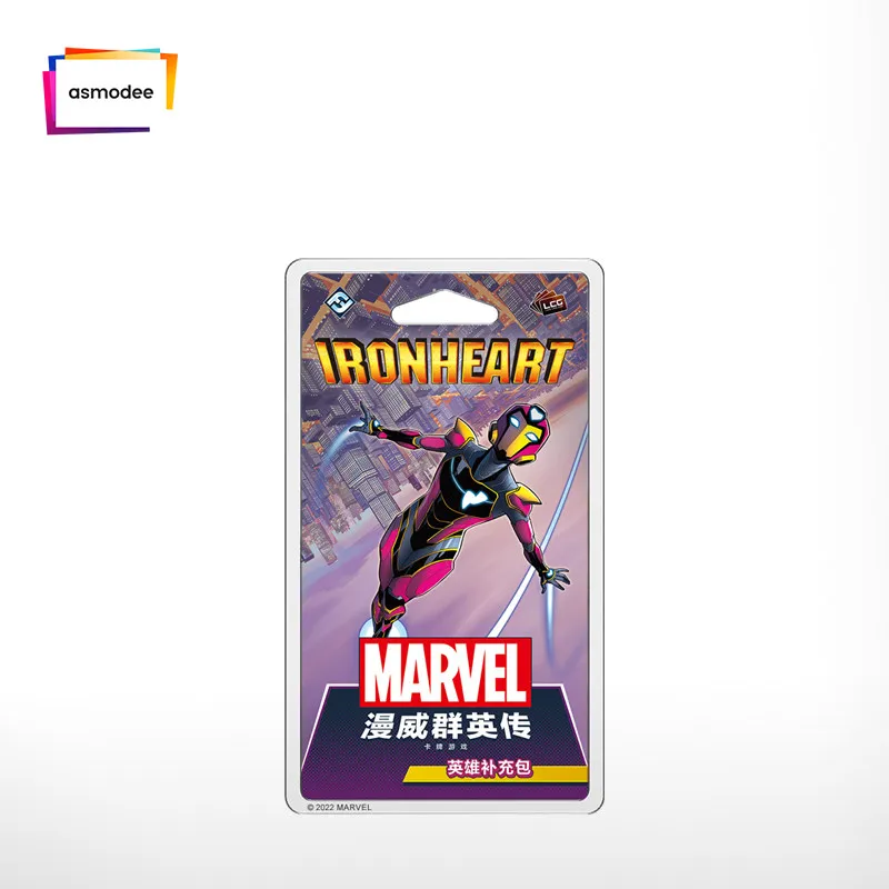 Фото Настольная карточная игра Asmodee Marvel Champions: Расширение «Герои» — Нова, Железное Сердце, Человек-Паук. Коллекционная настольная игра для отдыха и развлечений. Сувенир. №5