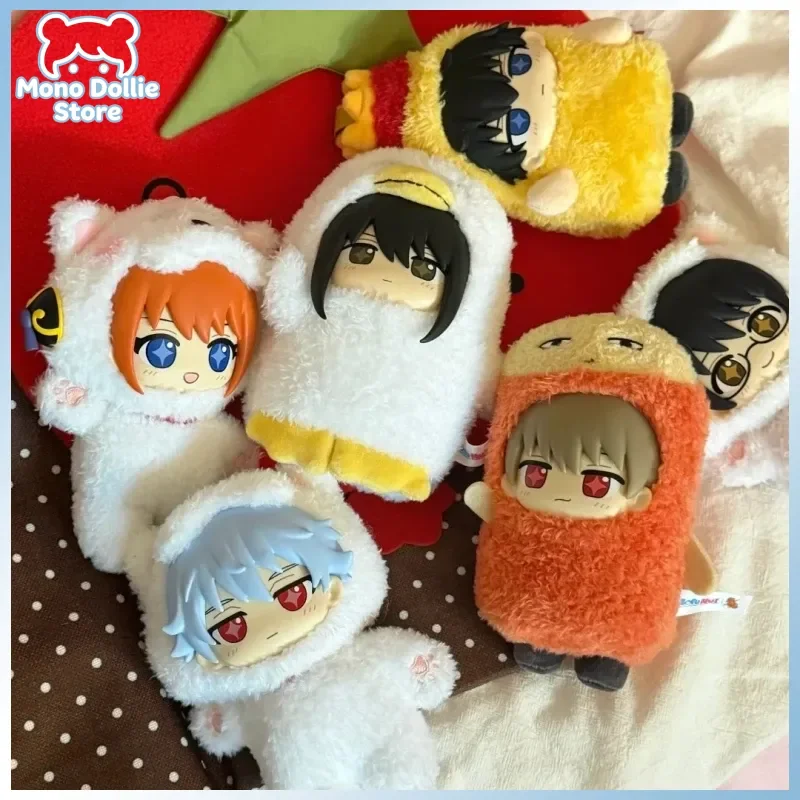 Фото Оригинальная виниловая фигурка-подвеска Саката Гинтоки из серии Bandai Sofunui Gintama, модная игрушка-украшение, таинственная коробка-сюрприз, подарок №1