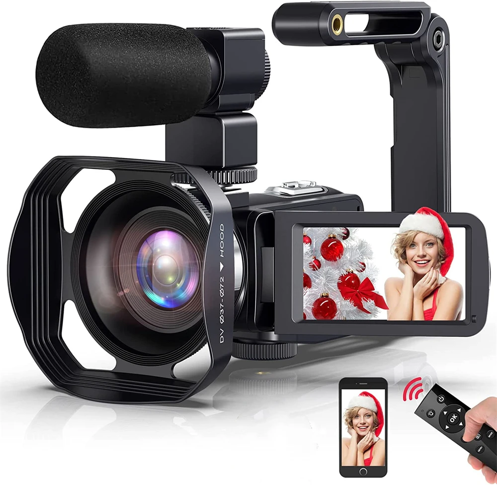 Tiktok 4K Ultra HD Video Camera Vlogging Camera for YouTube 3.0 Inch 48MP 18X Digital Zoom Wifi Webcam Camcorder Live Streaming