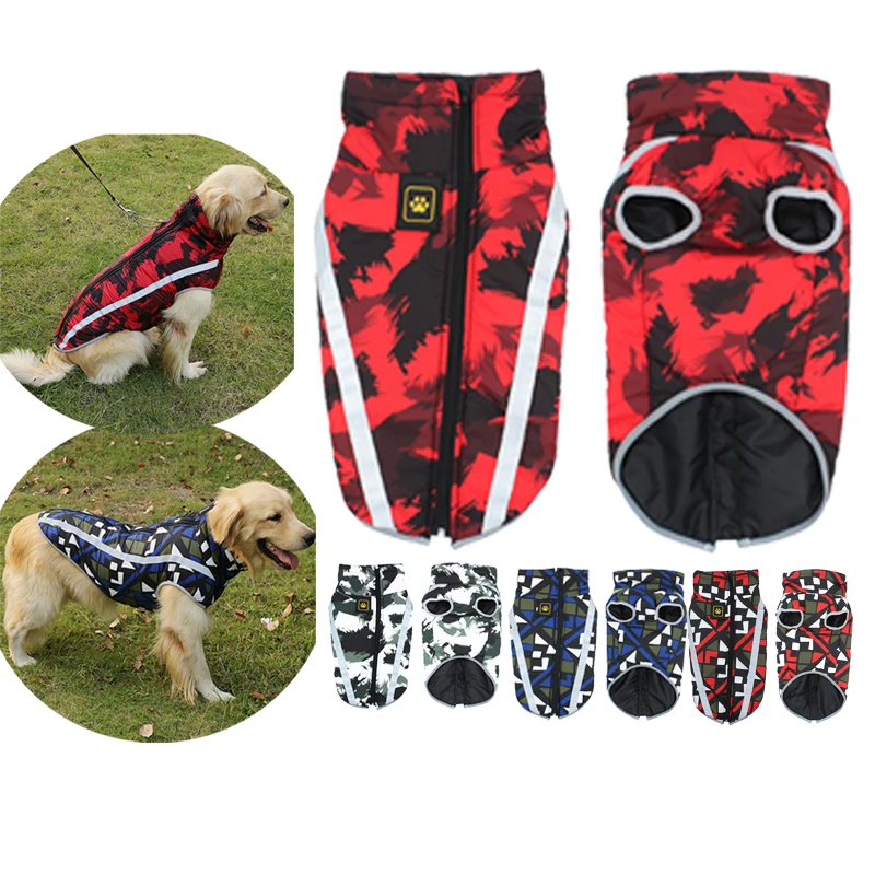 

Зимняя осенняя одежда для домашних животных для собак камуфляжная куртка для щенков питомца теплое флисовое пальто для собаки комбинезон С...