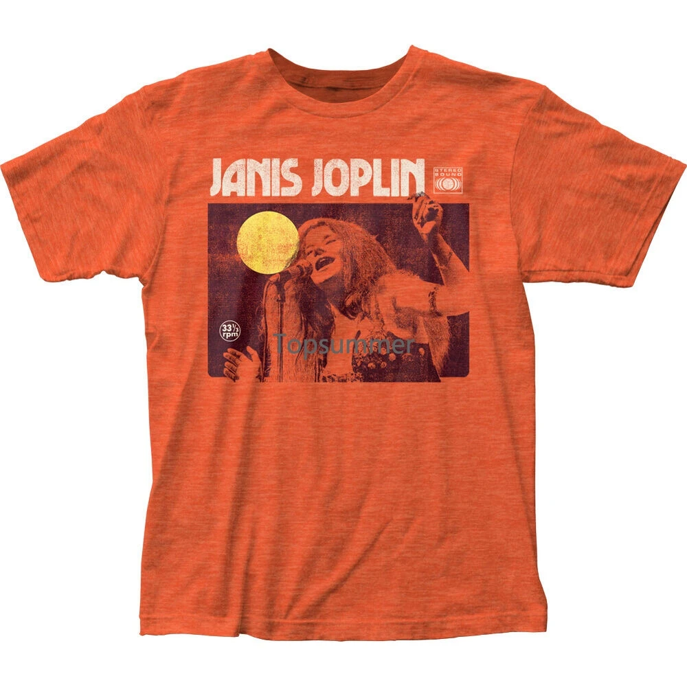 

Janis Joplin "Singing" Jersey T-Shirt - S - 2X