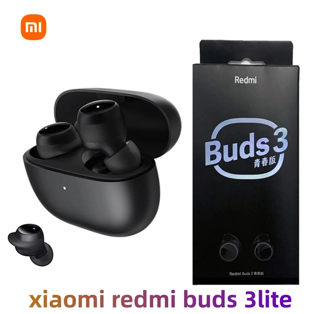 Оригинальные наушники Xiaomi Redmi Buds 3 Lite TWS Bluetooth 5,2, гарнитура IP54 18h, наушники Ture, беспроводные наушники 3 Youth Edition