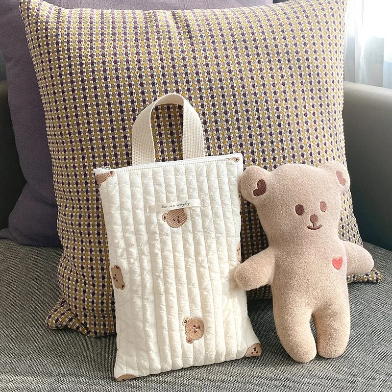 

Mommy Bag Diaper Nappy Bag Baby Stuff Organizer Mini Handbags Caddy Storage Bag for Mom Cute Bear Babies Accessories