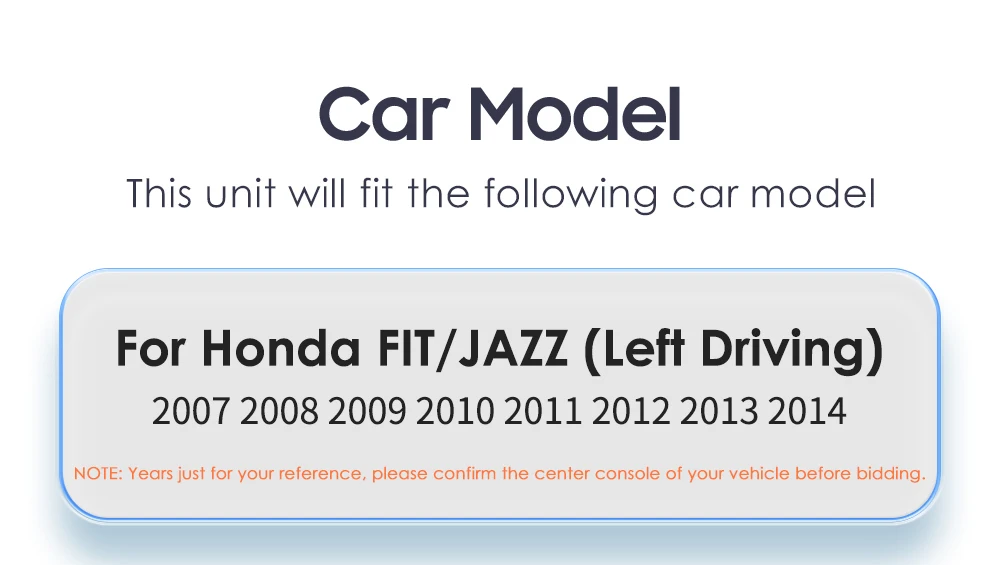 Фото 9-дюймовый мультимедийный проигрыватель 2 Din для Honda FIT/JAZZ (левостороннее управление) 2007-2014 с Carplay, Android Auto, RDS, BT, Navi, DSP, 360 №2