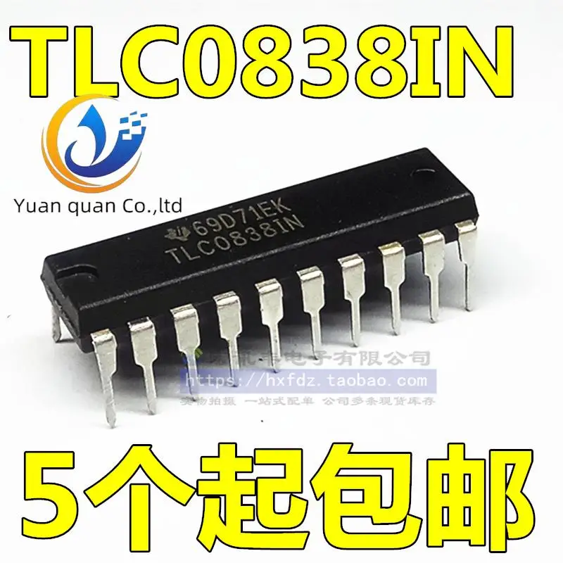 

10 шт. Оригинальный Новый TLC0838CN TL0838 DIP-20 аналогово-цифровой конвертер