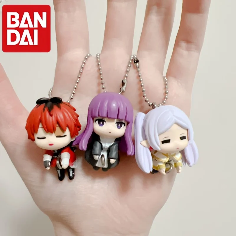 Фото Коллекционная аниме-фигурка-подвеска Bandai Namco Gashapon: Фрирен и Ферн Старк, брелок для сумки, украшение для рюкзака №1