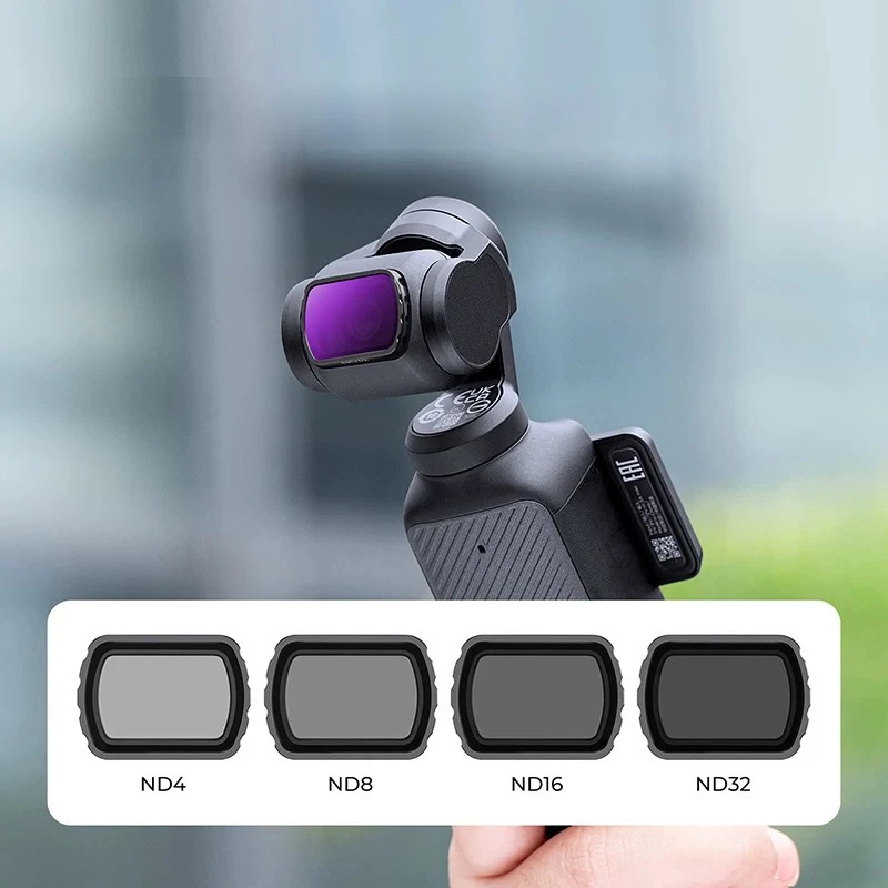 Фото Комплект магнитных УФ-фильтров для DJI OSMO POKET 3/4: УФ, CPL, ND8/16/32, NDPL, черный мягкий фильтр, набор для объектива камеры, аксессуары для дронов №5