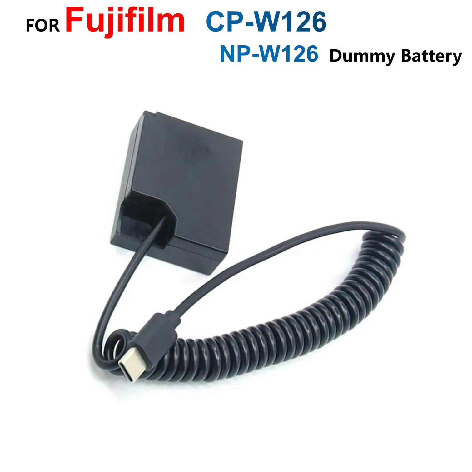 

AC-9V Charger Cable To CP-W126 NP-W126 Dummy Battery USB C PD Power Adapter For Fujifilm X-T2 X-T3 T200 X-H1 M1 XS10 XT100 X100V