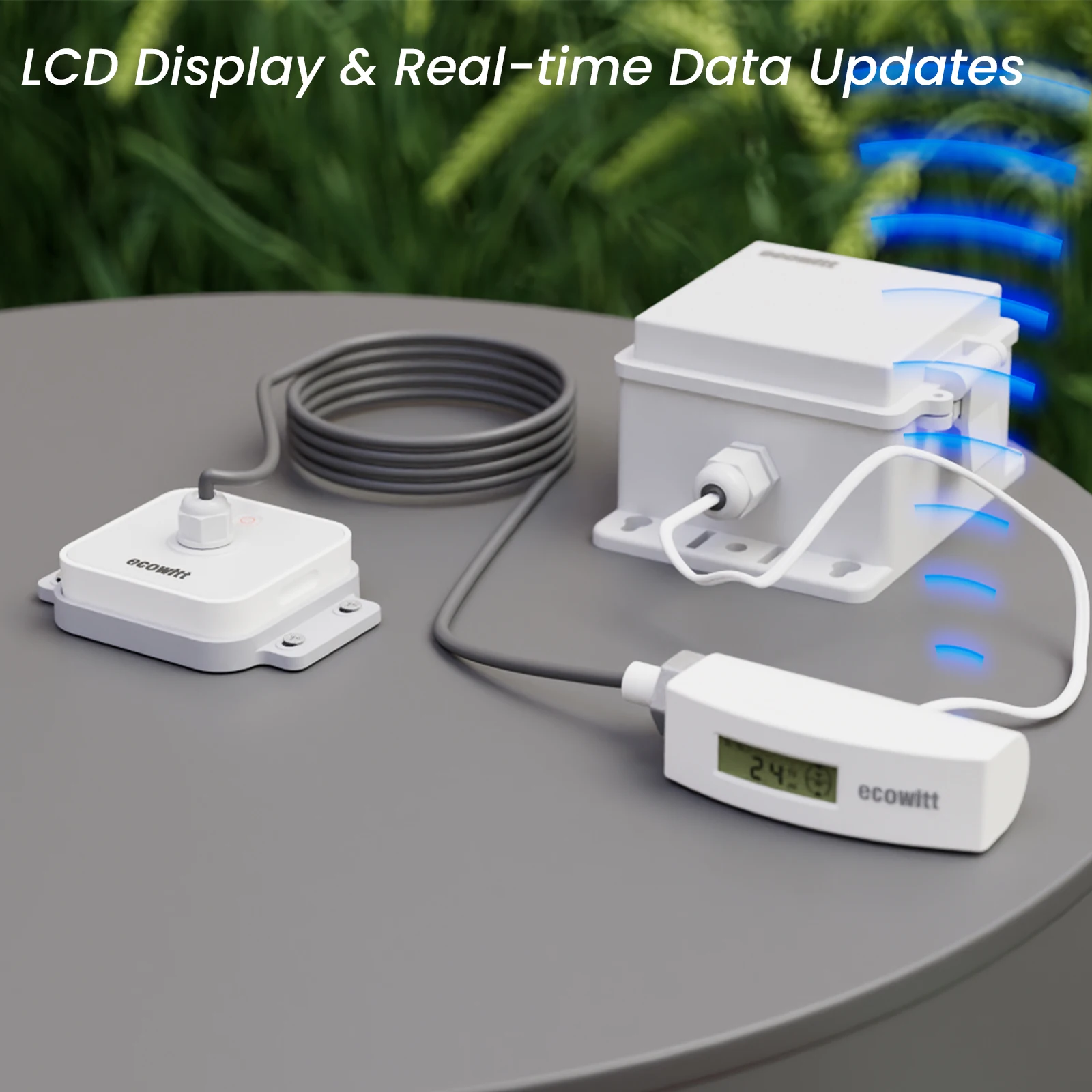 Лазерный датчик расстояния Ecowitt LDS01 лазерный дальномер для уровней резервуара