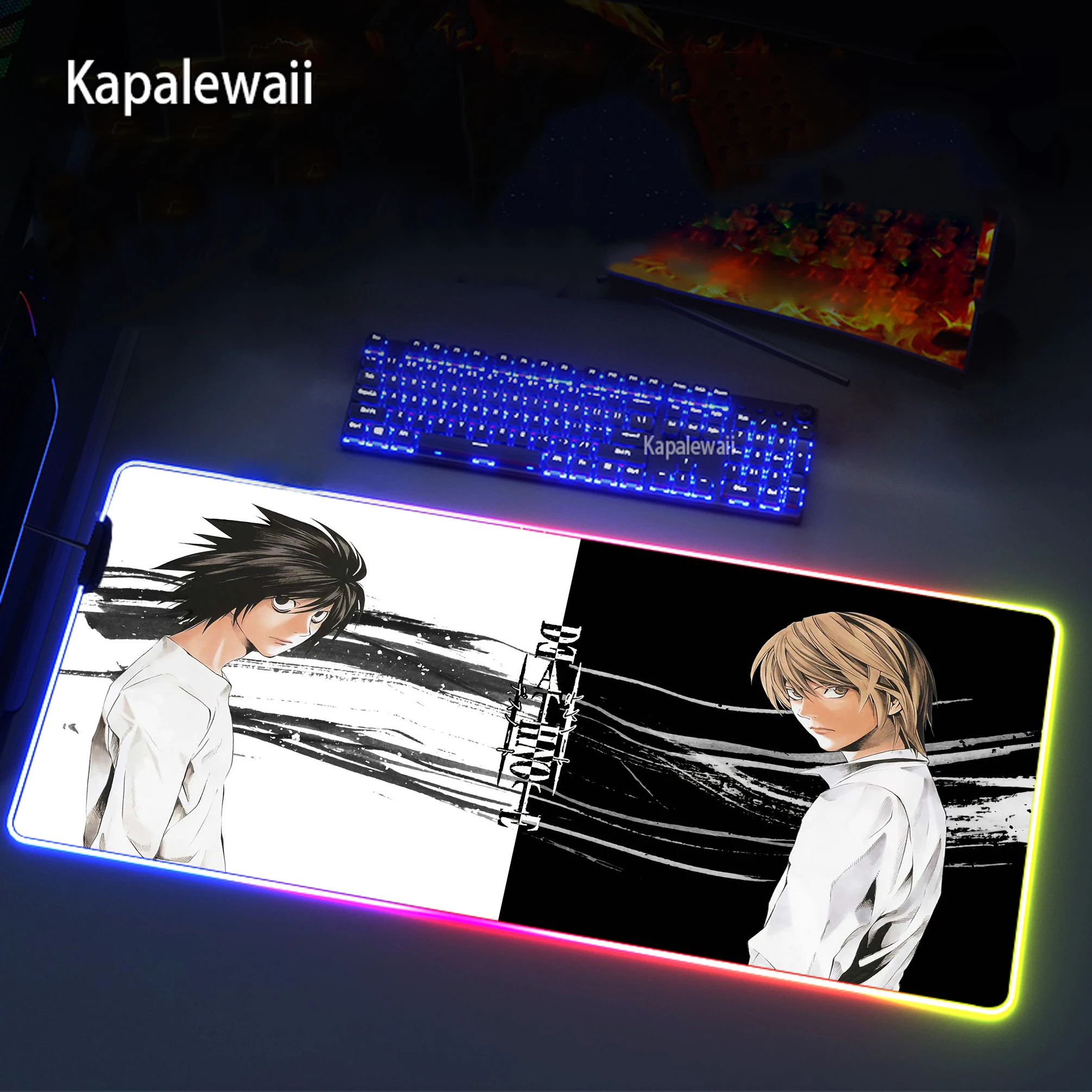 

Gaming Mouse Pad Large Gamer Big Mouse Mat Computer Gaming Locking Edge Mouse Pad Keyboard Death Note RGB Mouse Pad Desk Mat