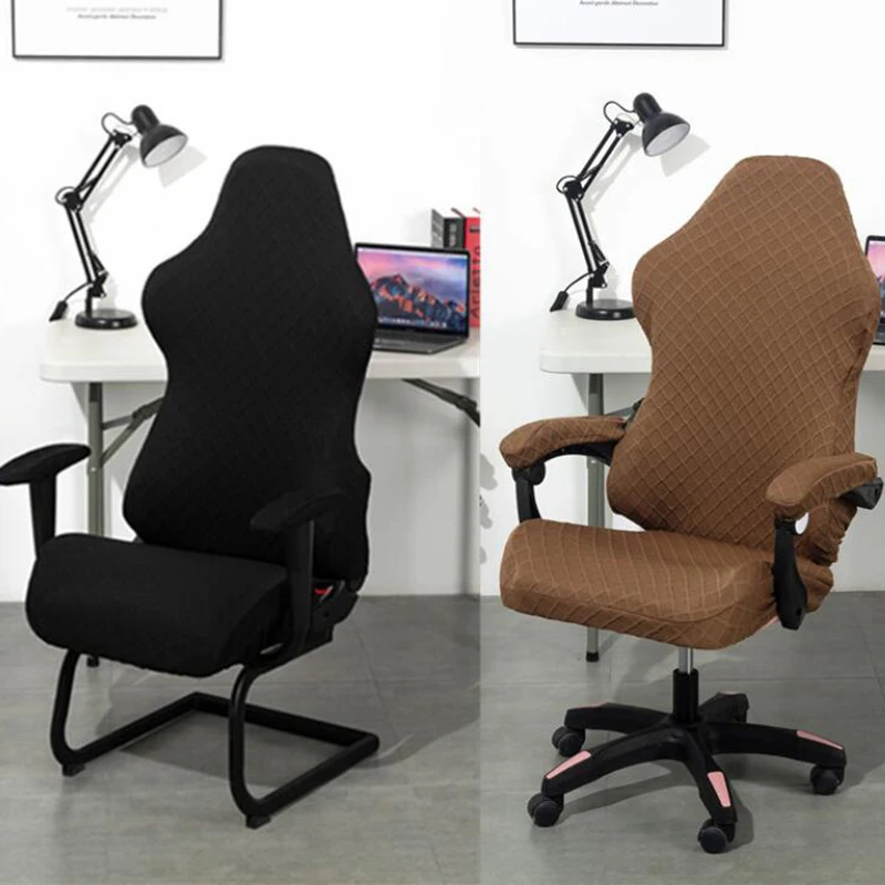 Cover Jacquard Game Chair Cover Stretch Seat Cover For Computer Chair Spandex Armchair Slipcover
