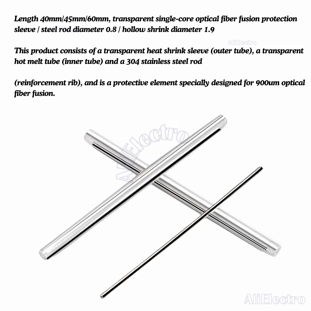 1000 шт./лот стальной стержень диаметром 0 8 мм термоусадочная трубка Smoove 60