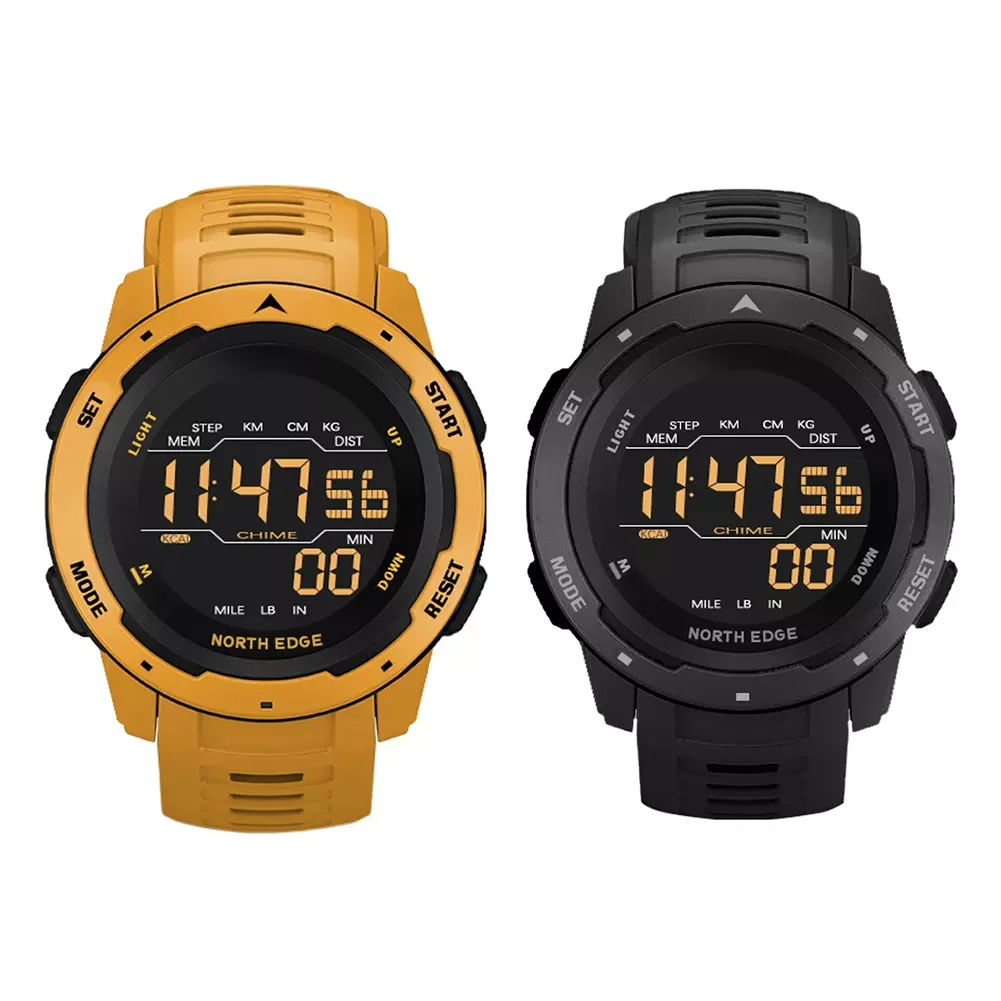 

Watch Men Digital Watch Men's Sports Watches Dual Time Pedometer Alarm Clock Waterproof 50M Military Clock Watch