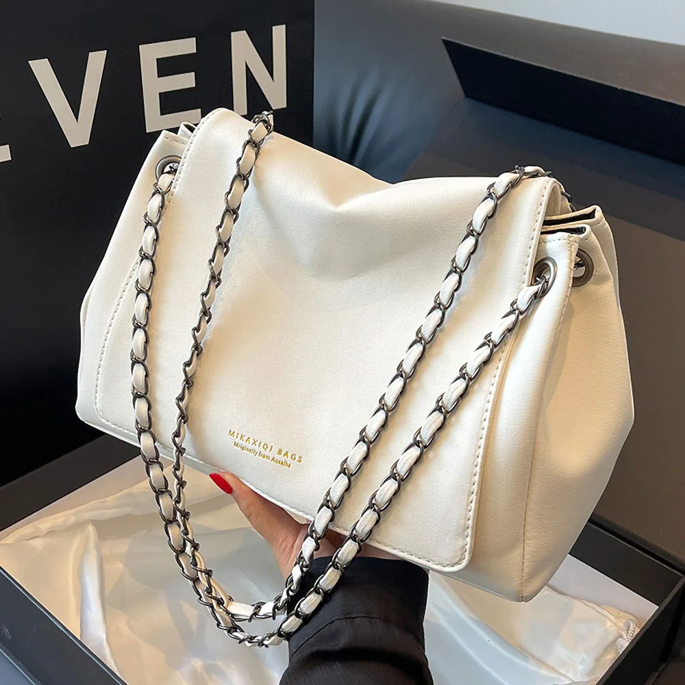 

Handbags Luxury Women's Crossbody Bags 2023 New Fashion Texture Soft Leather Chain Shoulder Bag Autumn Retro Commuter Totes
