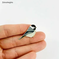 chickadee bird enamel pinorigami jewelrychickadee lapel pinsbird lover gifts enamel pin lapel pins jewelry accessory