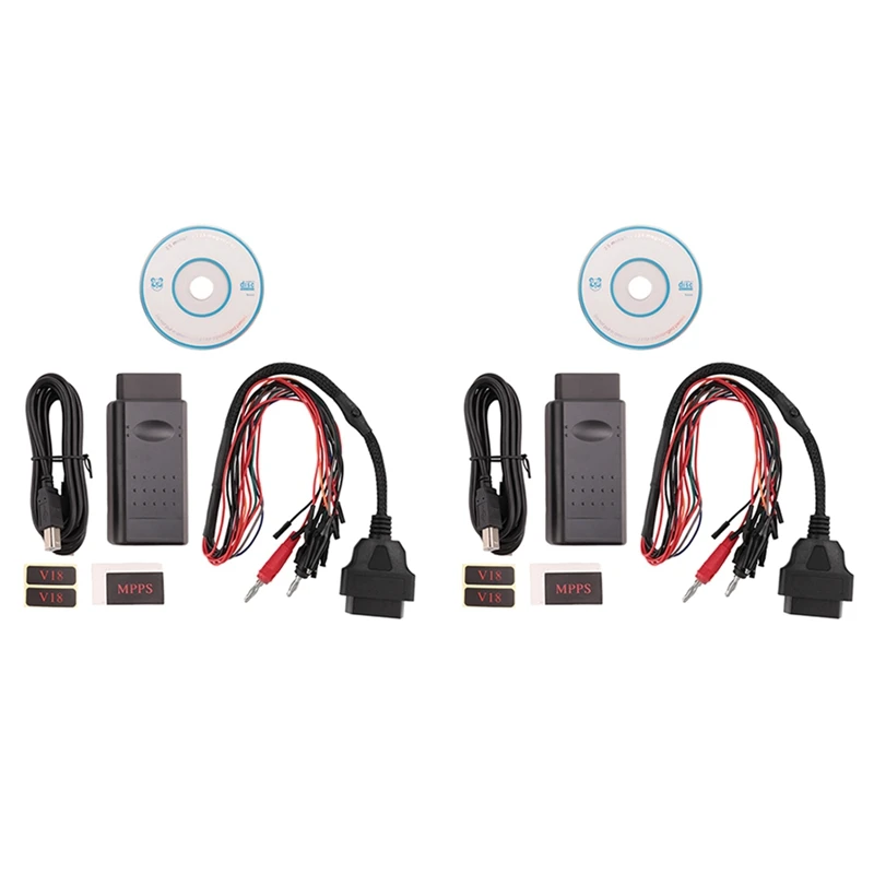 2X MPPS V18 MAIN + TRICORE MULTIBOOT с пробным тросиком Tricore инструмент для автообнаружения