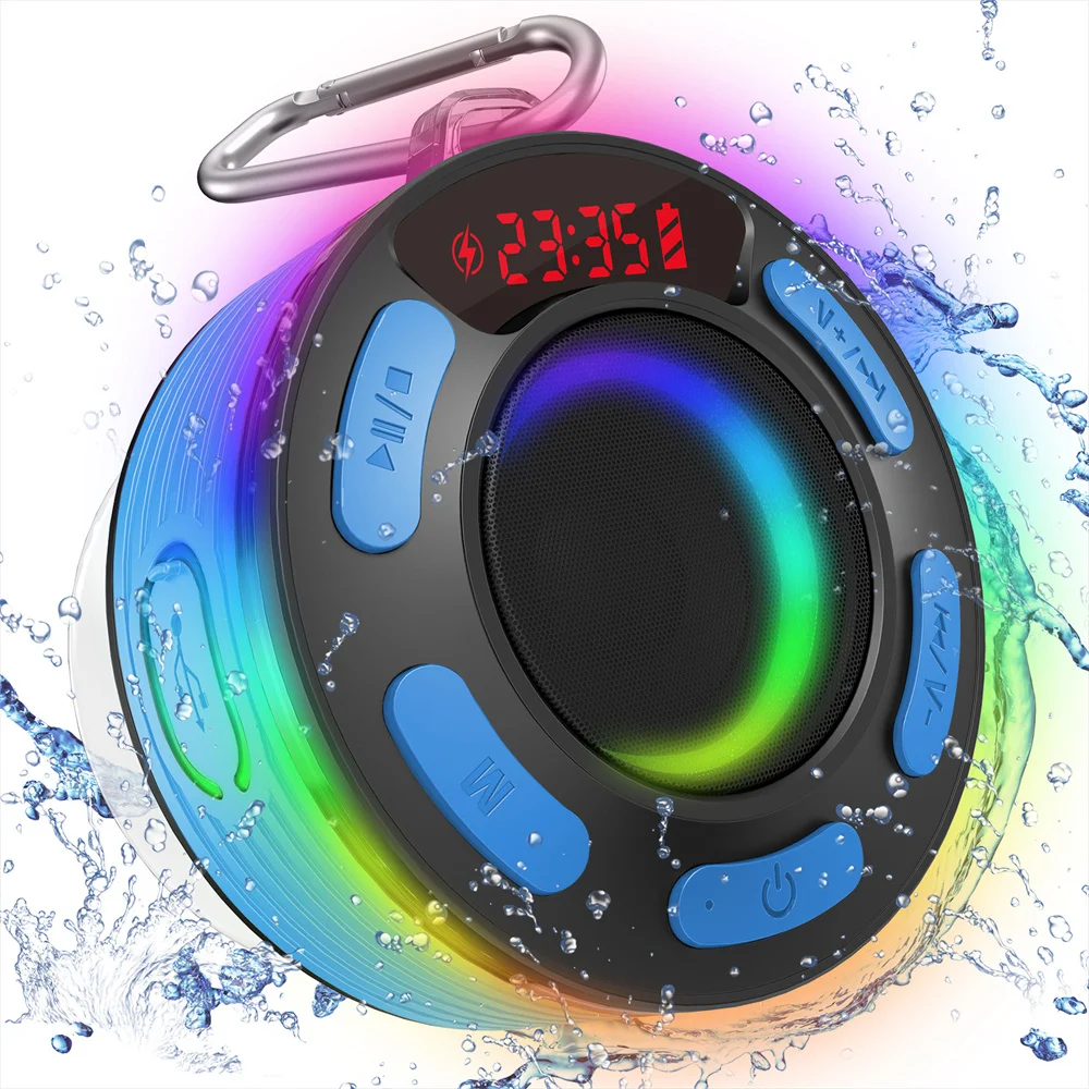 

Column Portable Wireless Bluetooth Speaker High Definition Volume Sound Waterproof Ipx7 with Suction Double Stereo Built-in Micr
