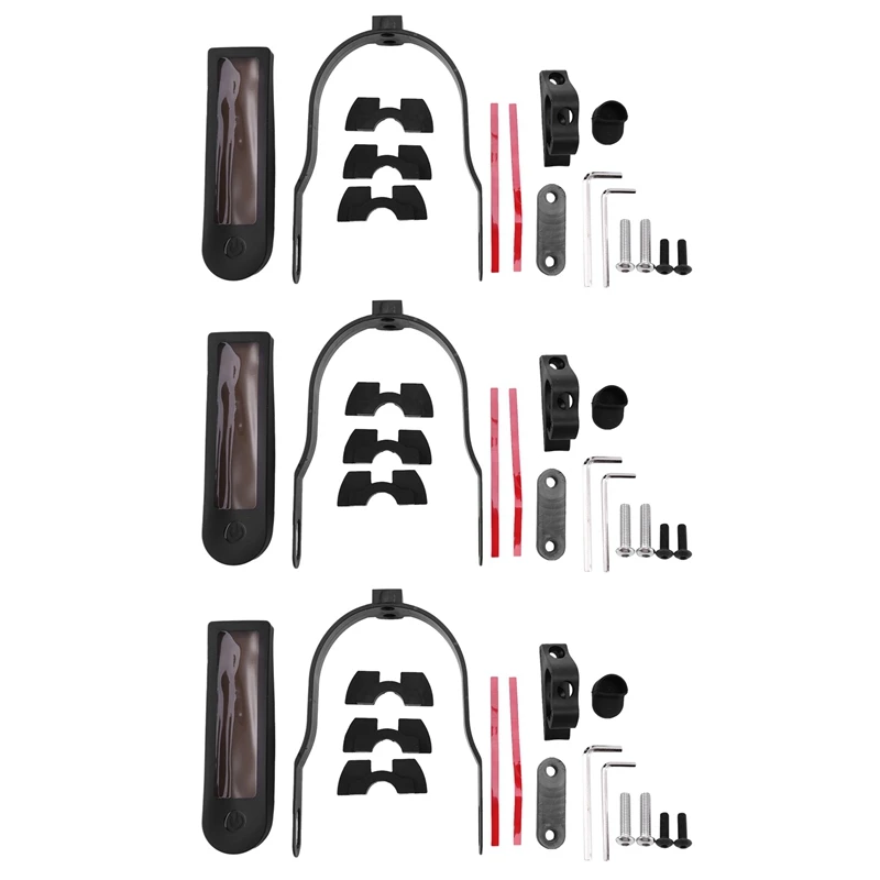 

3X for Xiaomi Scooter M365/M187/Pro Accessories Combination Set Special Hook Shock Absorber Meter Silicone Sleeve Black