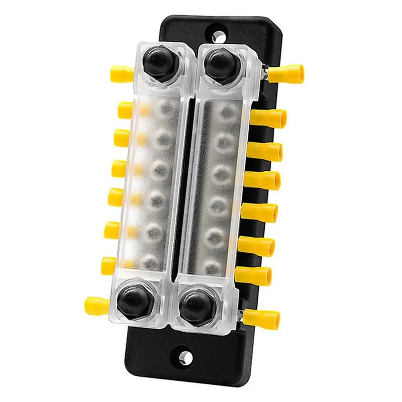 

Bus Terminal Block DC 150A 48V Double Row 6-Way Terminal Block Battery Terminal Distribution Block For Car Vehicle Rv Truck