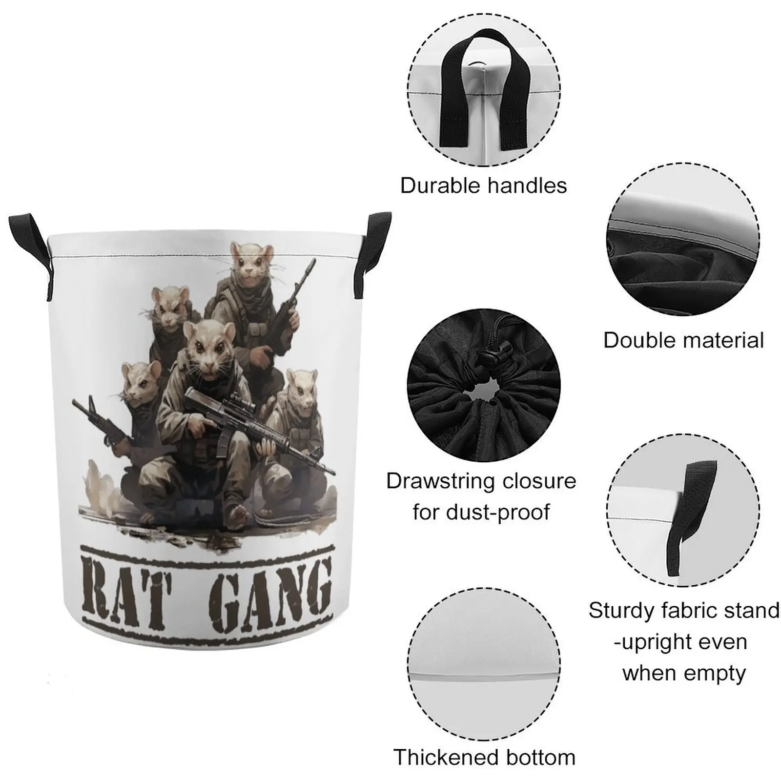 Бак для хранения белья от tarov Rat Gang корзина пыленепроницаемые полотенца подъемная