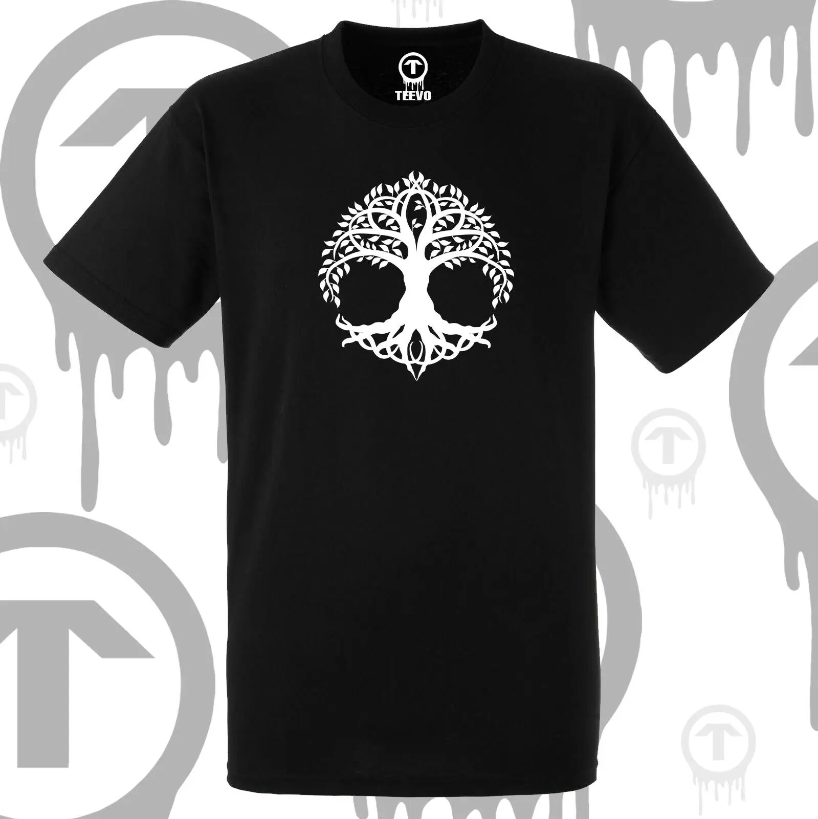 

Vikings Celtic Tree Of Life Logo 100% cotton Premium White Mens T-shirt