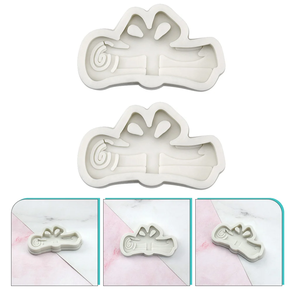 

Форма для ключей и подвесок, 2 шт., силиконовая форма для мастики, форма для прокрутки для диплома, форма для орнамента, Подарочный кулон