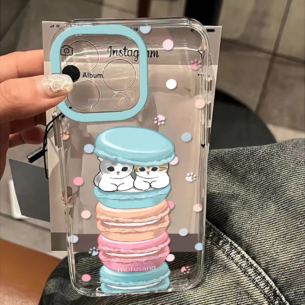 M-Mofusands прозрачное пространство для Oppo F11 Find X5 Reno 6 7 7Z 8 8T 10 11 12 Realme 9 C30 C53 C63 Pro Plus чехол