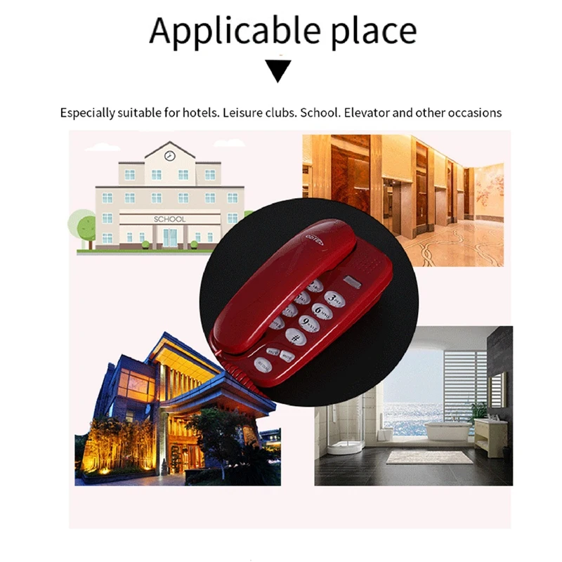 KXT-580 большая кнопка проводной телефон настенный машина для поддержки или