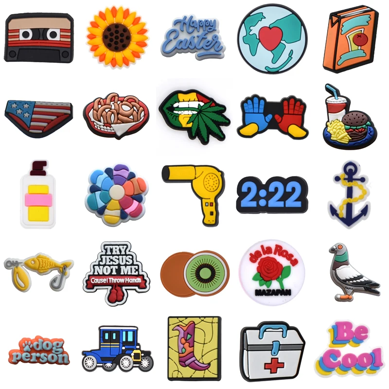 

Shoe Charms Wholesale Bulk Men Boy Kids Shoes Accessories Gifts Para Pins Girl Decorations for Croc Packs Women Charm Set Jeans