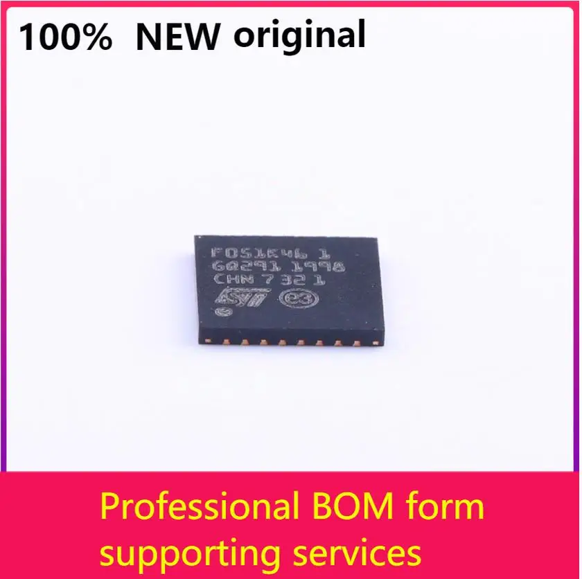 MCU 32-разрядный GP STM32F ARM Cortex M0 RISC 16kB Flash 32-контактный лоток UFQFPN-лотки STM32F051K4U6 100% оригинал