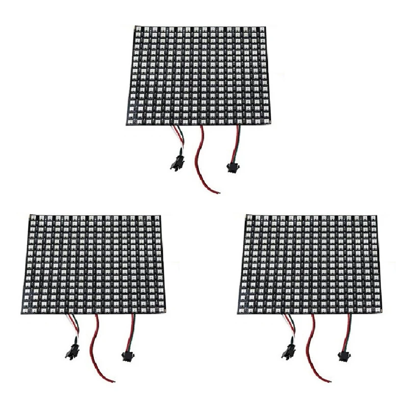 

3 шт. 16X16 SK6812 WS2812B, Адресуемая Гибкая фотопанель, пиксельный экран, цифровой пиксельный экран DC5V