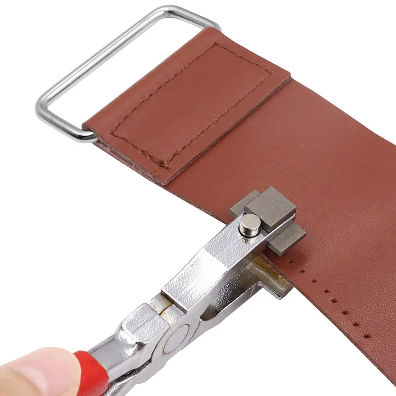 

Handmade leather easy to penetrate 4 cm silent diamond pincers perforator diamond cutting method chopping teeth 2+4