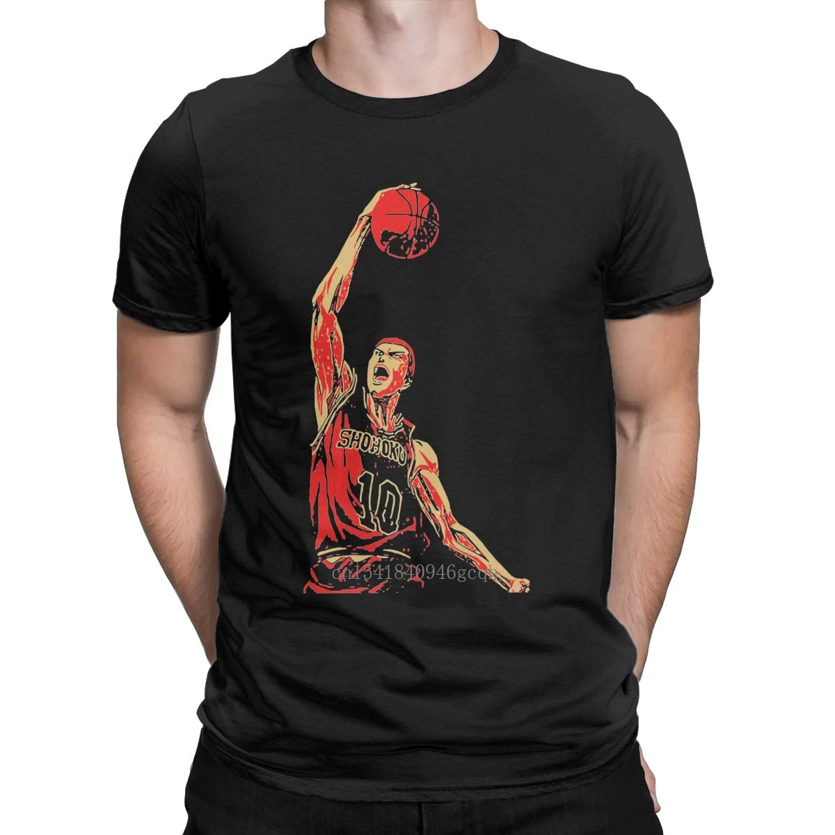 

Men's Slam Dunk Retro Vintage T Shirt Basketball Sports Anime Pure Cotton Clothing Funny Short Sleeve Tees Plus Size T-Shirts