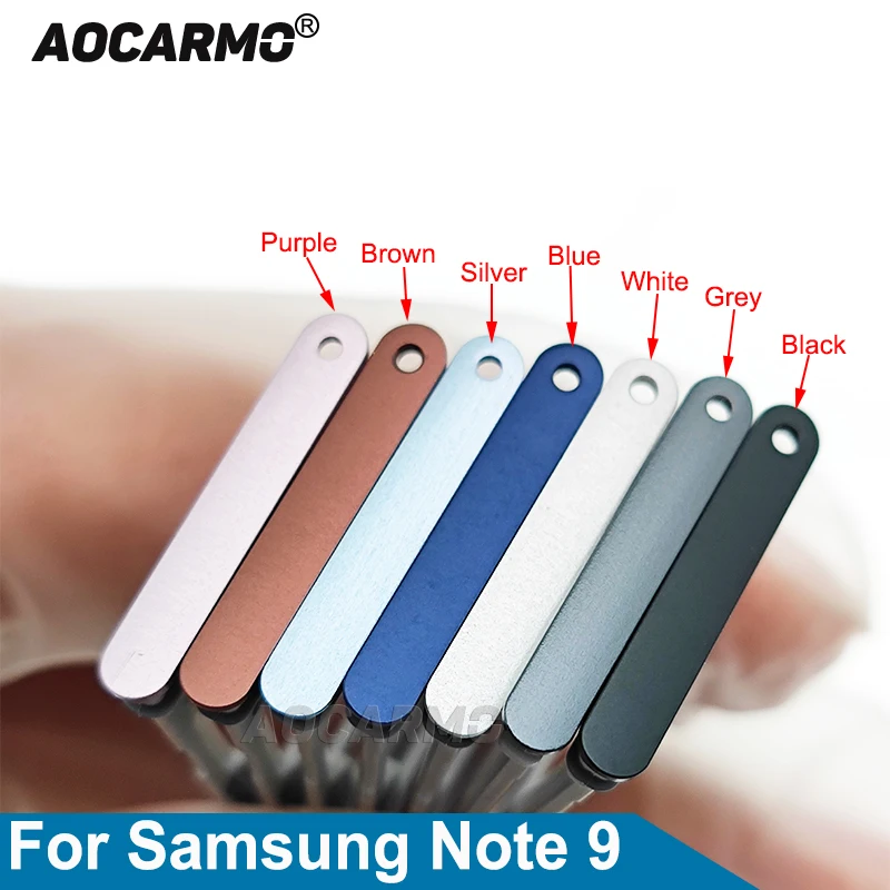 Aocarmo для Samsung Galaxy Note 9 N960 N960F Note9 лоток одной Sim-карты слот держателя MicroSD Запасная