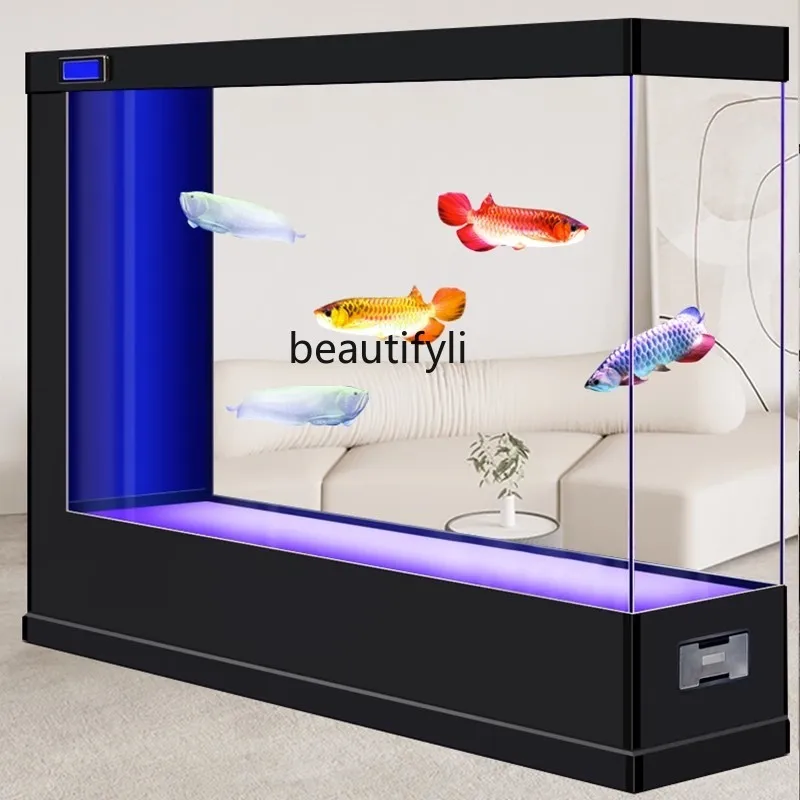 Стеклянный аквариум для гостиной новый экран перегородка стена пол из