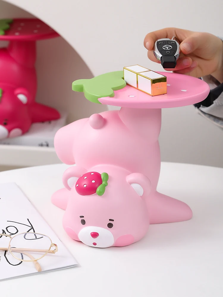 

Креативные милые украшения в виде медведя коробка для хранения ключей для дома гостиной винного шкафа декоративные аксессуары подарок на день рождения для девочки
