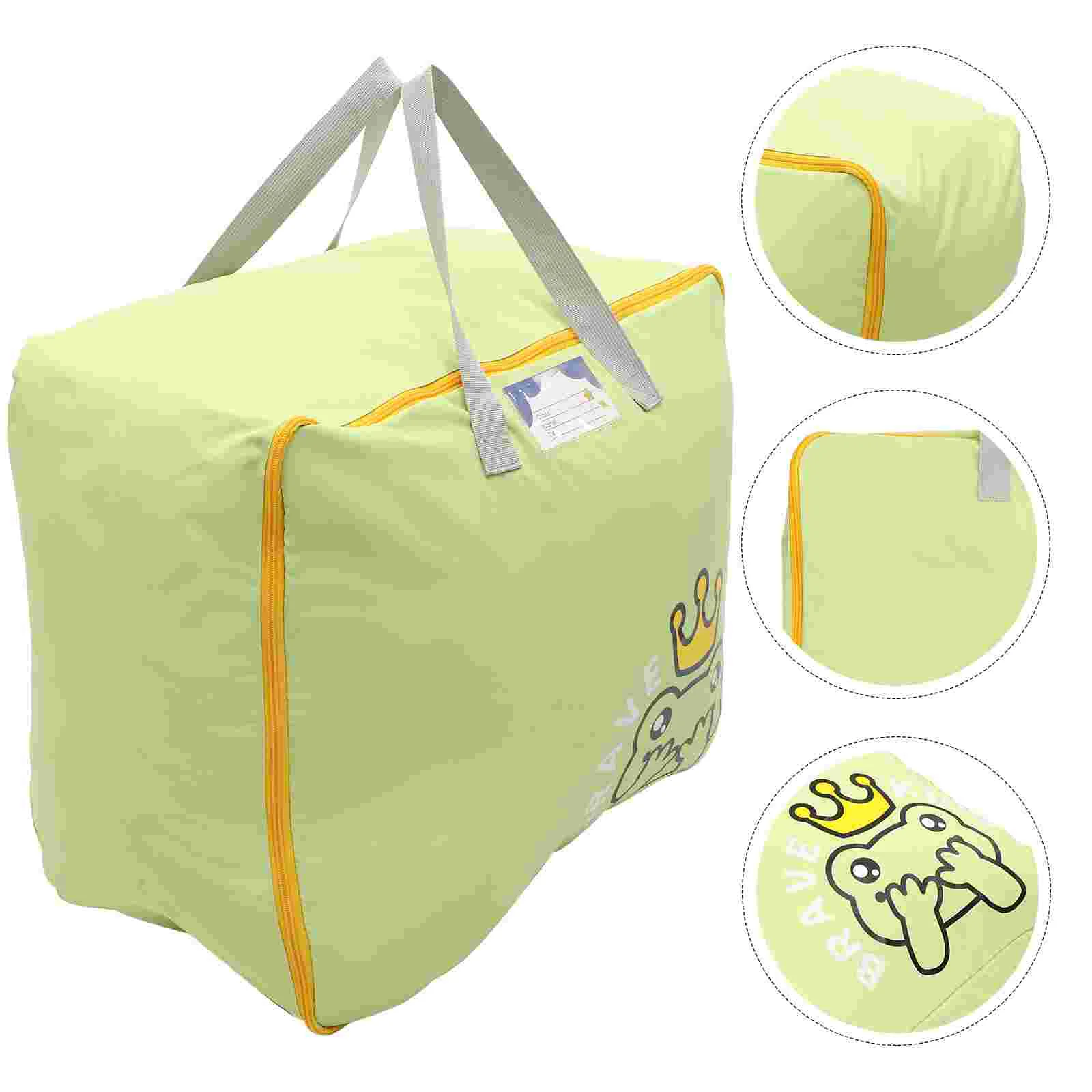 

Storage Quilt Bedding Organizer Clothes Container Blanket Large Fabric Closet Cloth Toys Sweater Capacity Handle Home Box