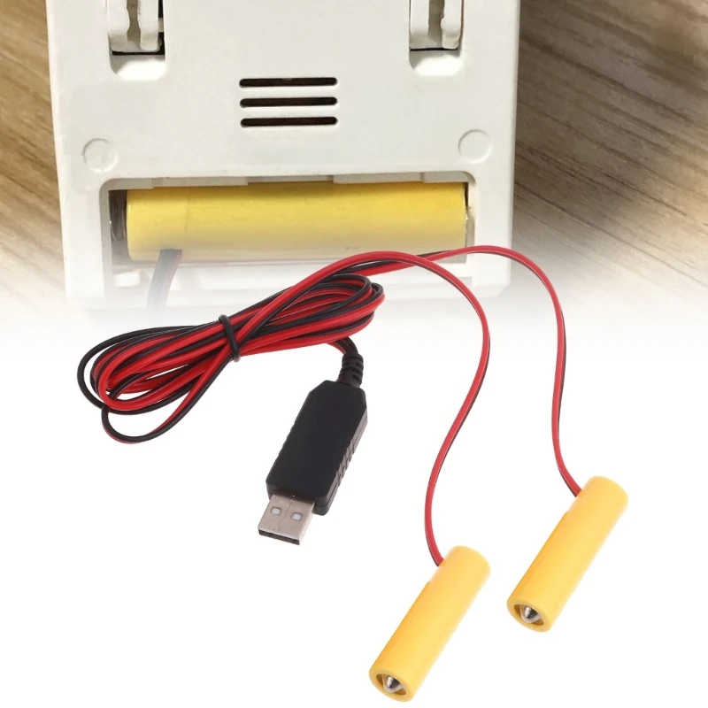J6PA 2в1 AA батареи Элиминаторы USB источник питания Замена 1 5 В LR6 батарейки типа для