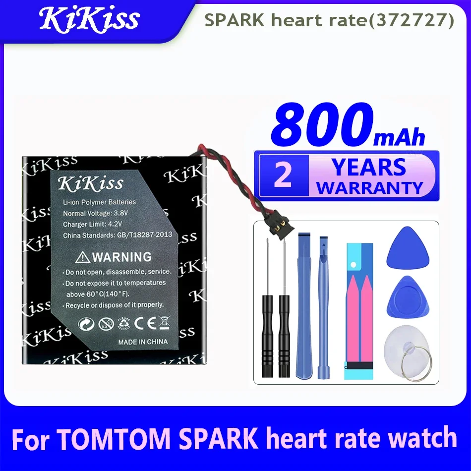 Сменный аккумулятор KiKiss 800 мАч для часов TOMTOM SPARK с пульсометром часы 372727