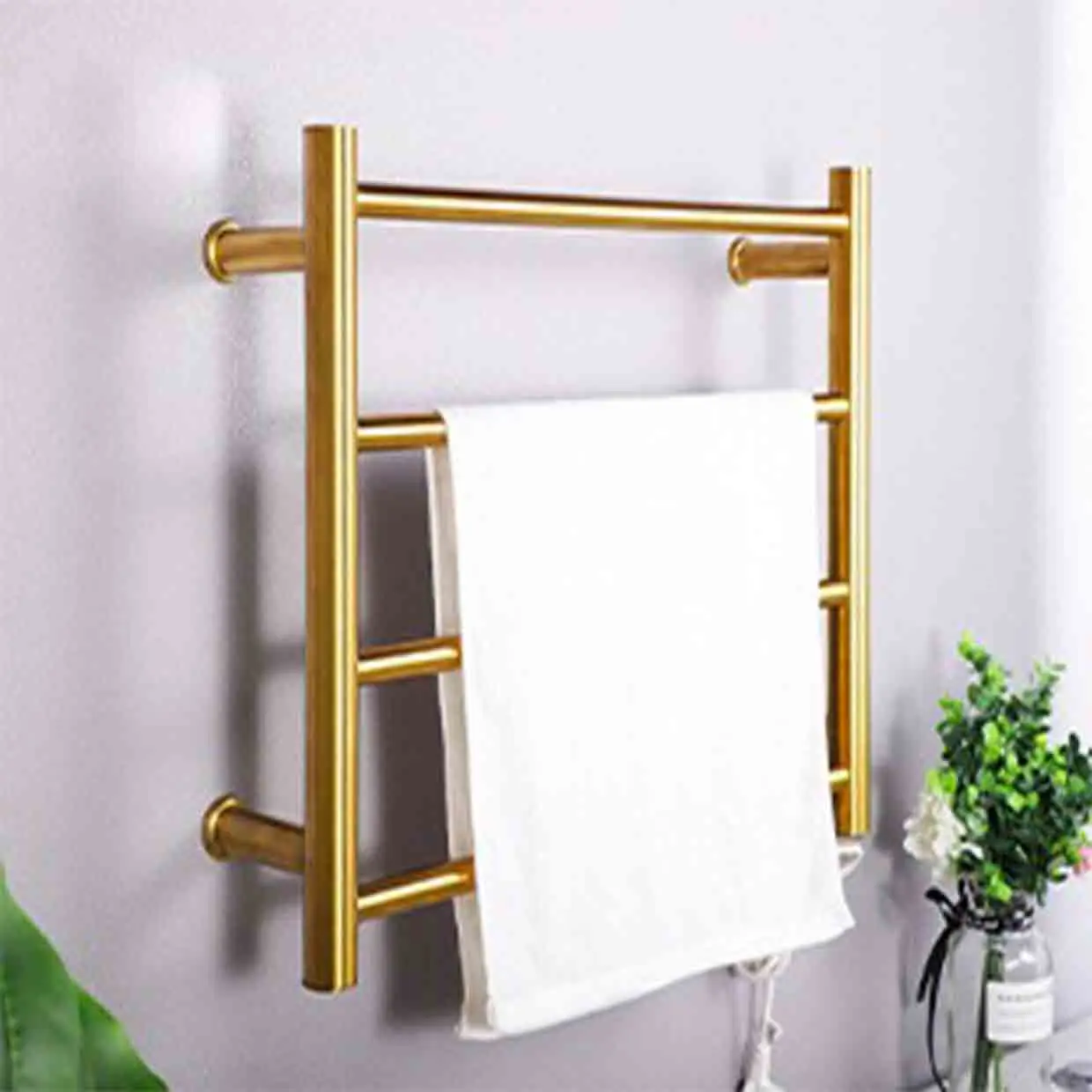 

540x450x120mm Bathroom Rack Bathroom Drying Towel Rack Heating Towel Bar 304 Stainless Steel Electric Heating Towel Rack